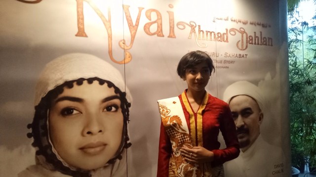 Tika Bravani di Gala Premiere Nyai Ahmad Dahlan. (Foto: Yurika Kencana/kumparan)