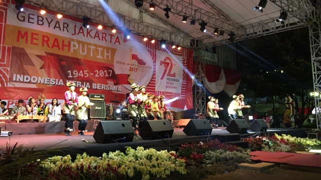 Malam Gebyar Merah Putuh. (Foto: Johanes Hutabarat/kumparan)