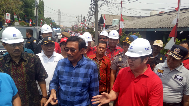 Djarot resmikan groundbreaking resto apung (Foto: Aria Pradana/kumparan)