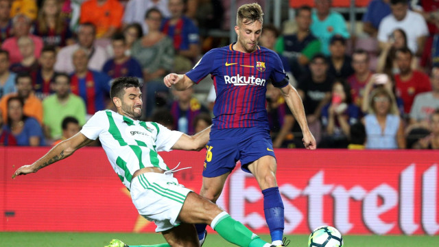 Deulofeu pada laga melawan Betis. (Foto: Sergio Perez/Reuters)