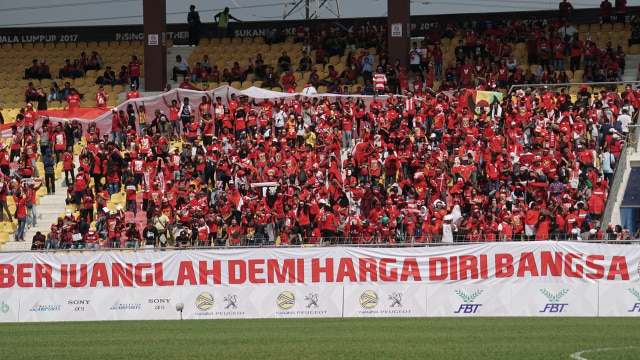 Suporter Timnas Indonesia di Malaysia (Foto: Aditia Noviansyah/kumparan)