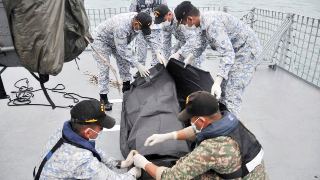 Mayat ditemukan di Selat Malaka (Foto: Humas Angkatan Laut Diraja Malaysia)