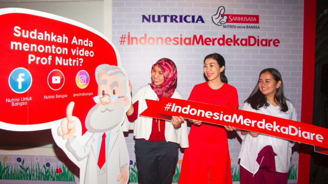 Kampanye #IndonesiaMerdekaDiare (Foto: Dok. Nutricia Sarihusada )