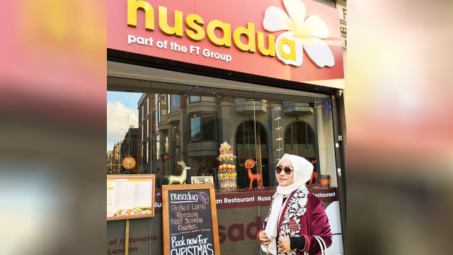 Anniesa Hasibuan dan Nusadua London (Foto: Instagram/@nusadualondon)