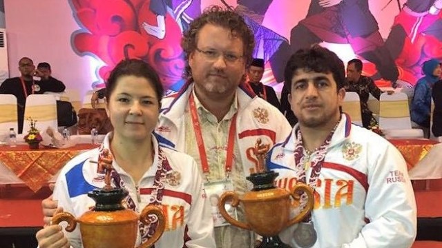 Valeriy Maistrovoy dan pegiat pencak silat. (Foto: Dok. KBRI Rusia)