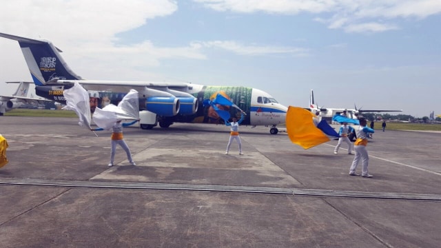 Acara Launching Pesawat film Warkop DKI Reborn (Foto: Dok. Falcon Pictures)