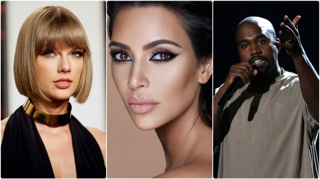 Taylor Swift, Kim Kardashian, Kanye West (Foto: Reuters/Instagram)