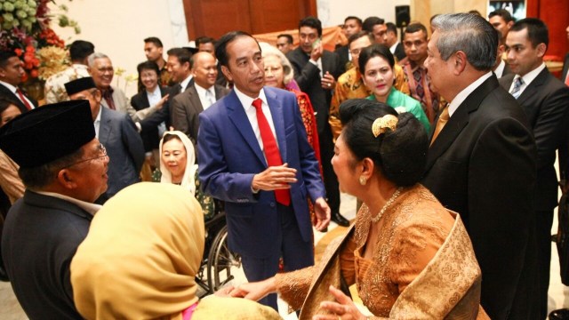 Joko Widodo di Syukuran 50 tahun Pernikahan JK (Foto: Dok. Setwapres)