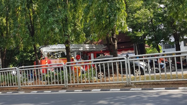 Kebakaran di Kementerian Desa Kalibata (Foto: Pandhu Wiguna)