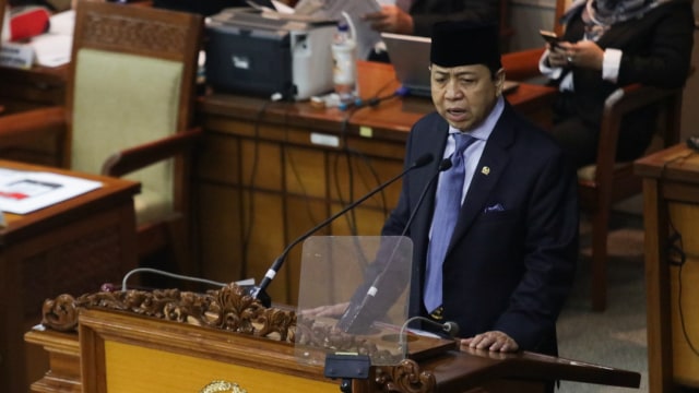 Setya Novanto di Sidang Paripurna DPR (Foto: Fanny Kusumawardhani/kumparan)