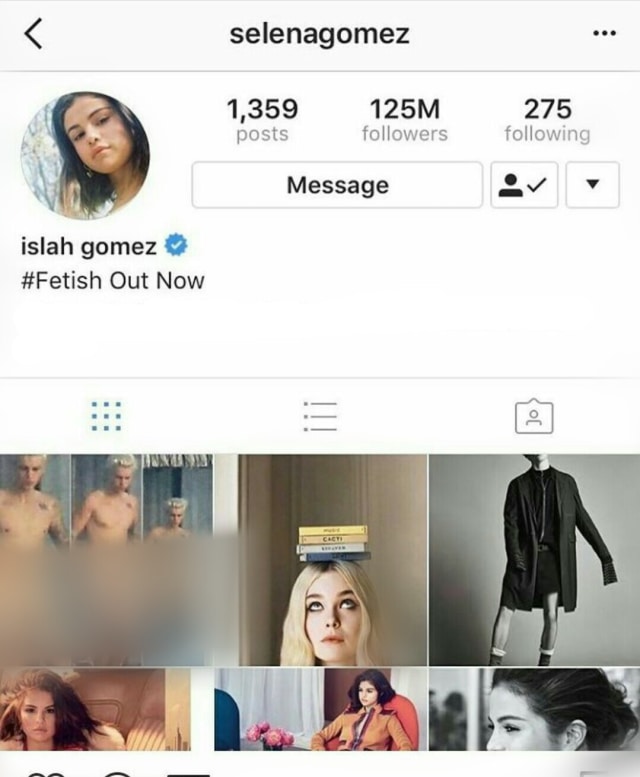 Screenshoot IG Selena Gomez saat di-hack (Foto: Instagram/@selenagomez)