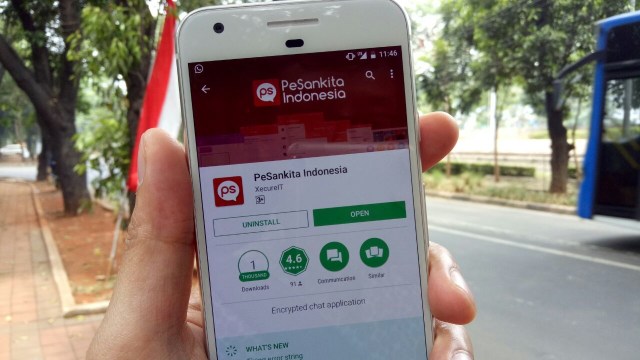 Aplikasi PeSankita Indonesia. (Foto: Aditya Panji/kumparan)