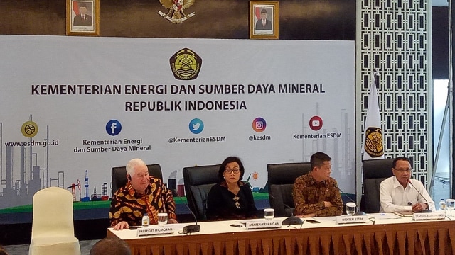 Konferensi Pers Pemerintah Indonesia dan Freeport (Foto: Edy Sofyan/kumparan)