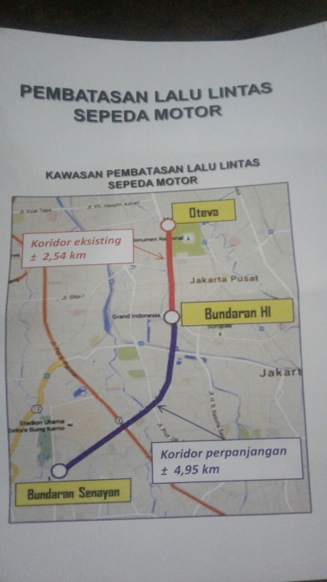 Pembatasan lalu lintas sepeda motor (Foto: Dok. Istimewa)