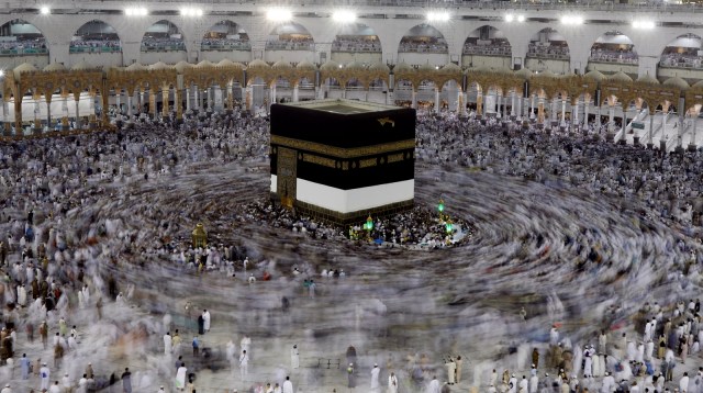 Ibadah haji di Masjidil Haram Mekah Foto: REUTERS/Suhaib Salem