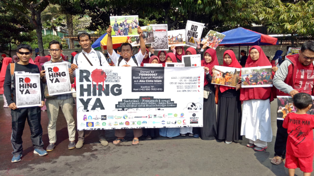 Aksi untuk Rohingya (Foto: Amanaturrosyidah/kumparan)