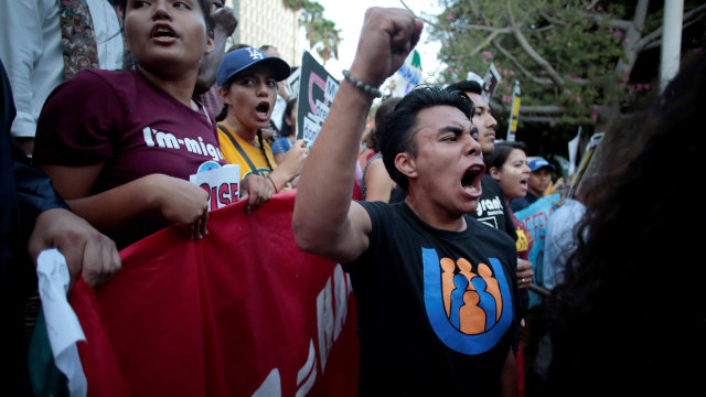 Demo DACA di California, AS. (Foto:  REUTERS/ Kyle Grillot)