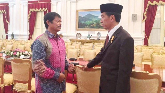 Indra Sjafri ketika bertemu dengan Jokowi. (Foto: Istimewa)
