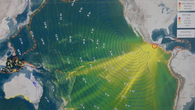 Tsunami di Meksiko (Foto: Dok. BMKG)