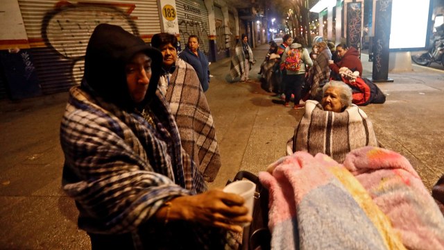 Gempa di Meksiko (Foto: REUTERS/Edgard Garrido)