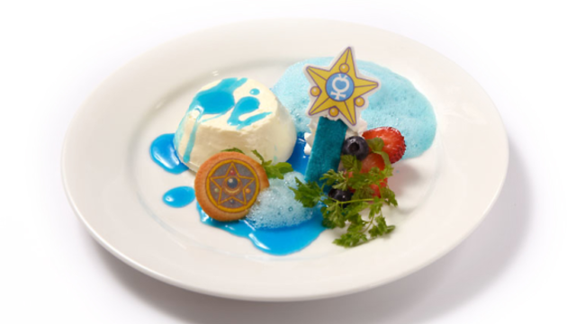 Sailor Mercury’s Bubble Spray Cheesecake. (Foto: Sailor Moon Cafe official website)