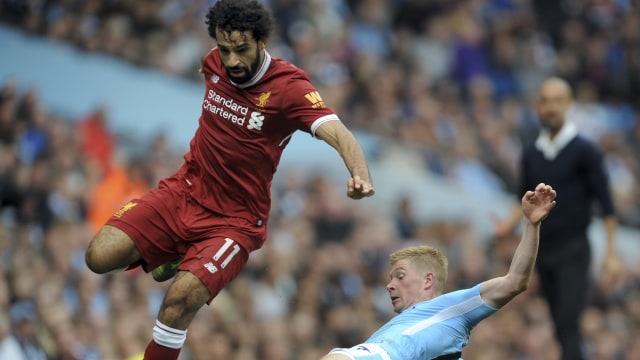 Liverpool vs Manchester City. (Foto: Associated Press)