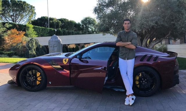 Ferrari F12 TDF Ronaldo (Foto: Instagram Cristiano Ronaldo)