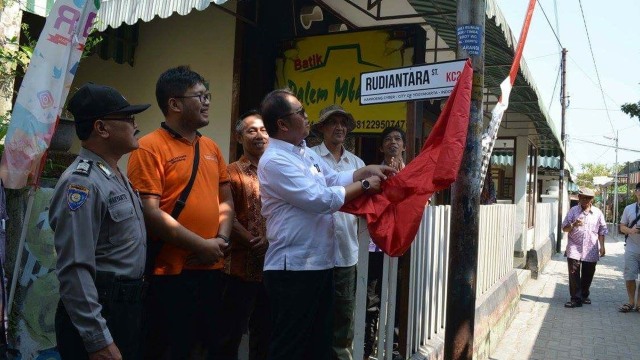 Jalan Rudiantara di Kampung Cyber Yogyakarta. (Foto: Kemkominfo)