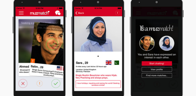 Muzmatch, aplikasi kencan yang menyasar Muslim. (Foto: Dok. Muzmatch)