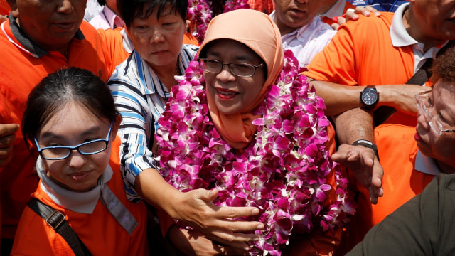 Halimah Yacob. (Foto: REUTERS/Edgar Su)