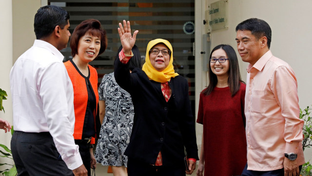 Halimah Yacob. (Foto: REUTERS/Edgar Su)