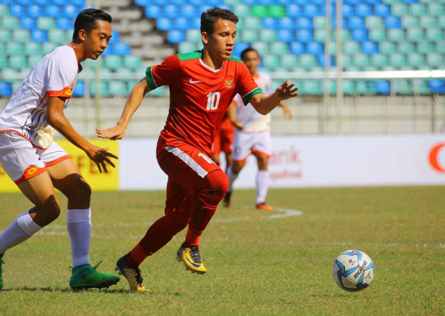 Tim U-18 Indonesia saat melawan Brunei. (Foto: Dok. PSSI)