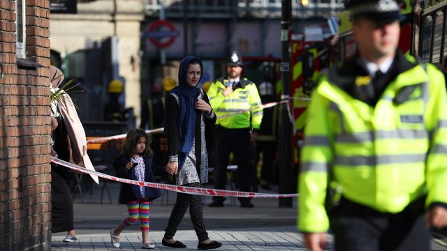 Ledakan di Stasiun London (Foto:  REUTERS/Hannah McKay)