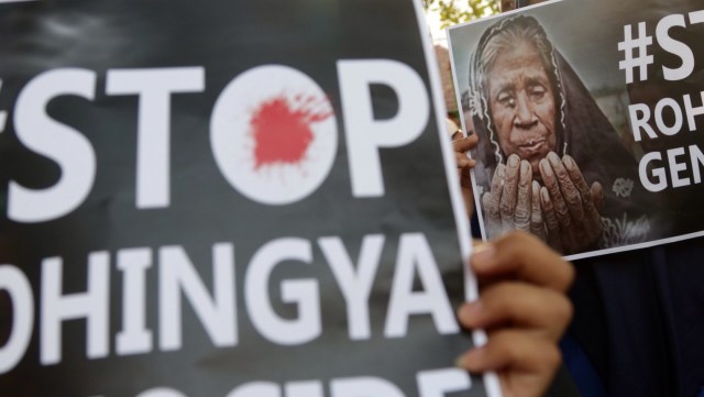 Aksi Peduli Rohingnya (Foto: Fanny Kusumawardhani/kumparan)