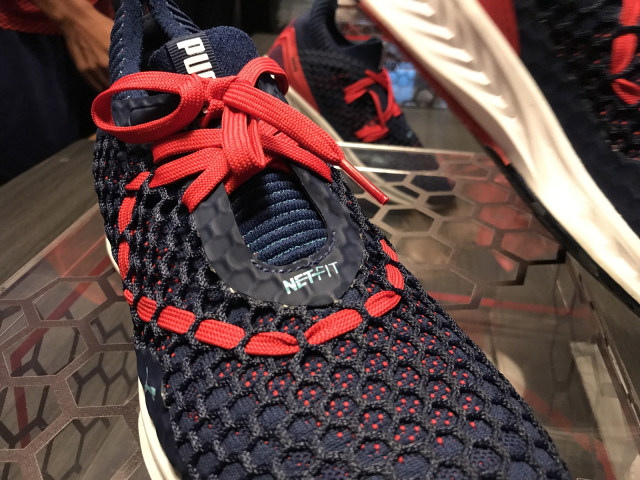 Detil teknologi Netfit dari Puma (Foto: Stephanie Elia/kumparan)