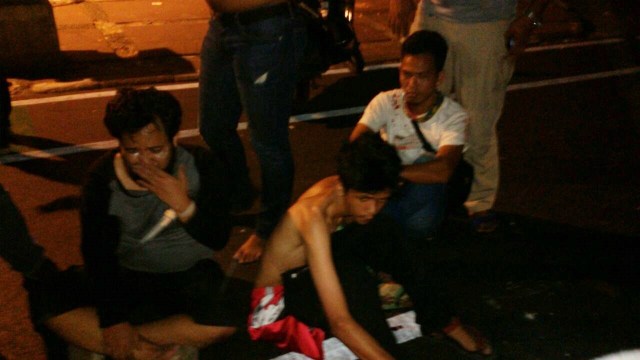Tiga orang diamankan usai ricuh di dekat LBH (Foto: Teuku Muhammad Valdy Arief/kumparan)