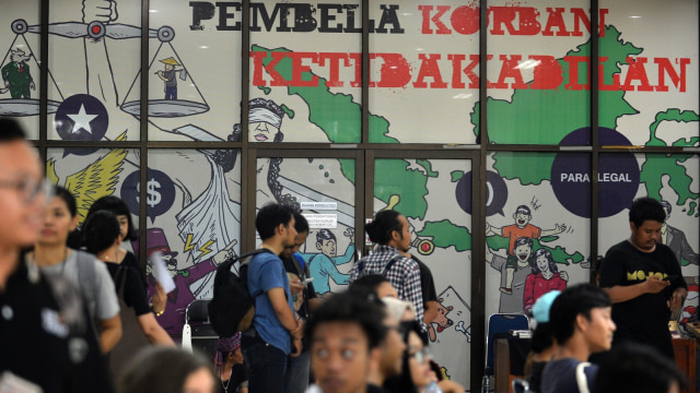 Kegiatan Asik Asik Aksi di LBH Jakarta. (Foto: Antara/Wahyu Putro A)