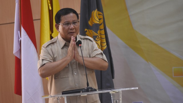 Ketua Umum Partai Gerindra Prabowo Subianto (Foto: Antara/Indrianto Eko Suwarso)