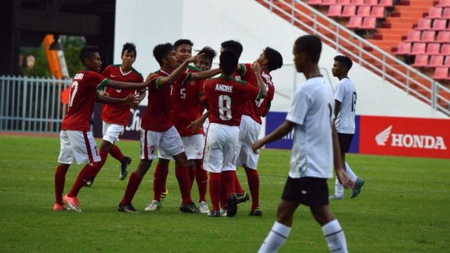 Timnas Indonesia U16 vs Timnas Timor Leste U16 (Foto: Dok. PSSI)
