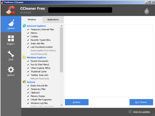 Screenshot CCleaner v5.33.6162. (Foto: Cisco Talos Intelligence)