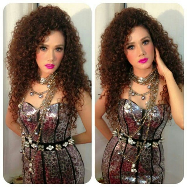 Mulan Jameela ubah rambut model curly (Foto: Instagram @mulanjameela1)