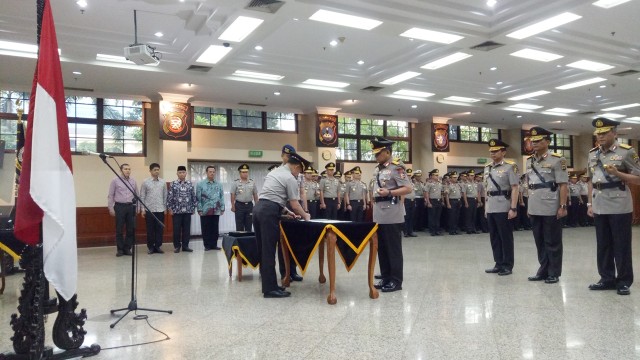 Sertijab polisi (Foto: Amanaturrosyidah/kumparan)