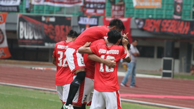 Pemain Persija merayakan gol. (Foto: Dok. Media Persija)