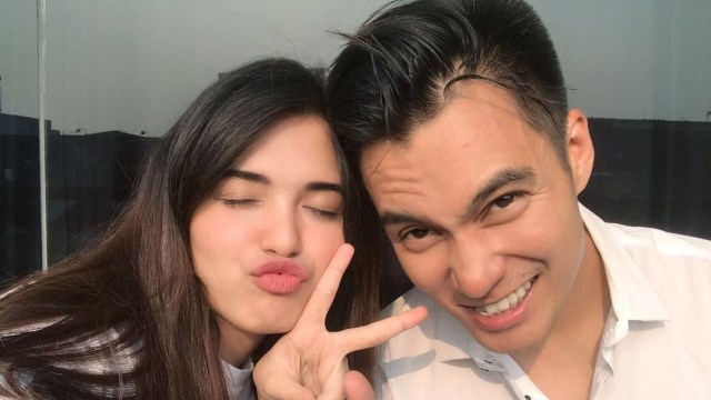 Vebby Palwinta dan Baim Wong. (Foto: Instagram @baimwong)