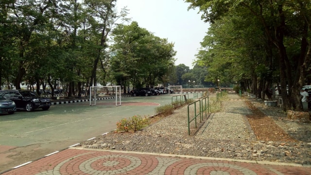 Area rencana alun-alun demokrasi (Foto: Ferio Pristiawan/kumparan)