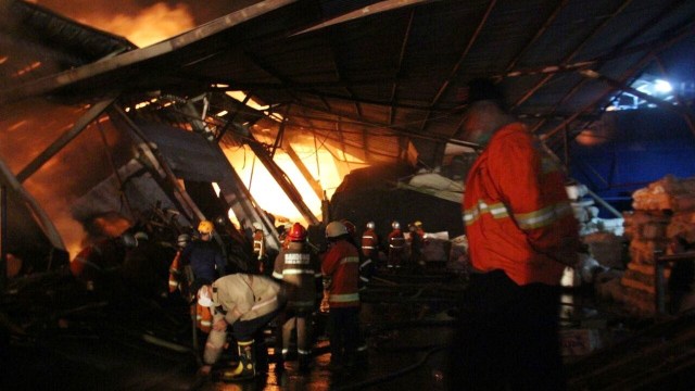 Kebakaran di Sindangjaya, Bandung (Foto: Dok. DKPB Bandung)