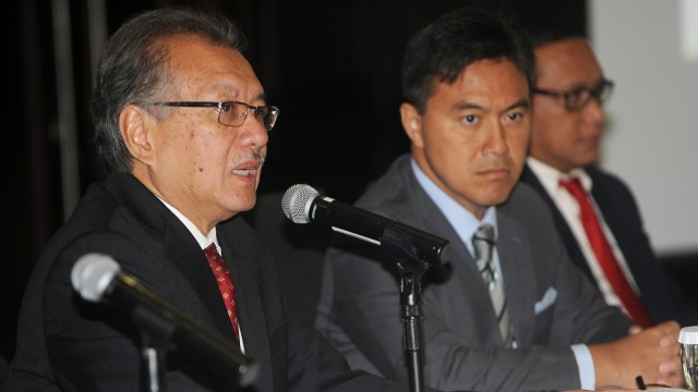 Ketua LPS Halim Alamsyah (kiri) (Foto: Antara/Audy Alwi)