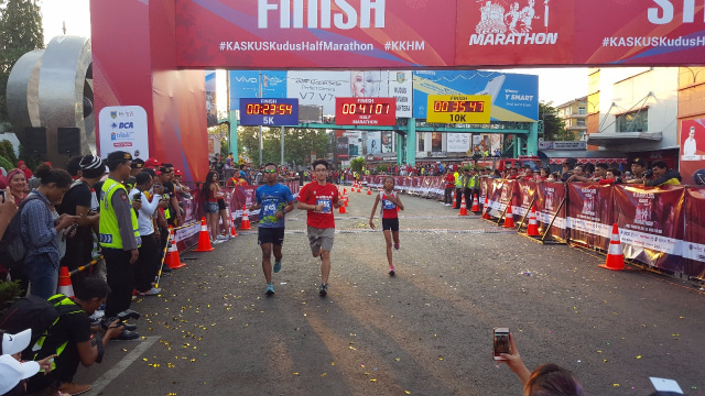 Peserta lari half marathon di Kudus. (Foto: Dok. Istimewa)