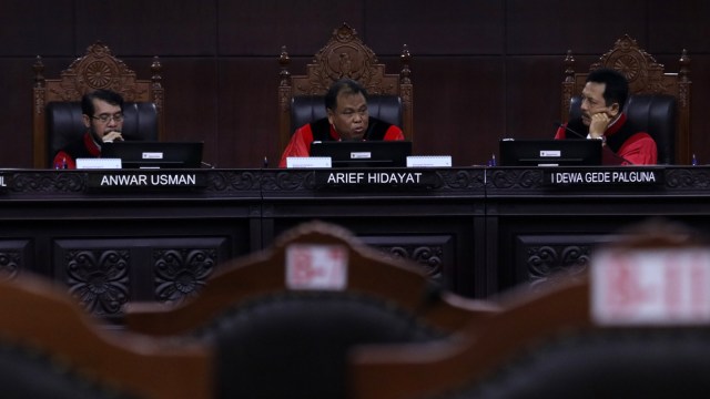 Sidang UU Pemilu di Mahkamah Konstitusi (Foto: Fanny Kusumawardhani/kumparan)