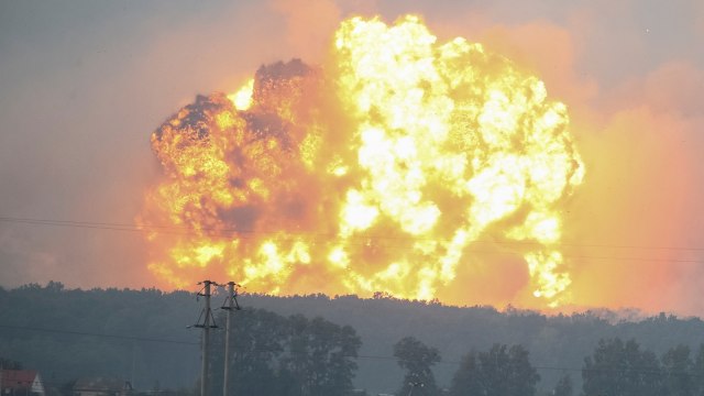 Ledakan di Ukraina (Foto: Reuters/Gleb Garanich)